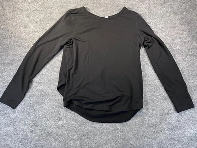 Women’s Old Navy Active Open Back Long Sleeve Top Black Medium - Image 1 of 4