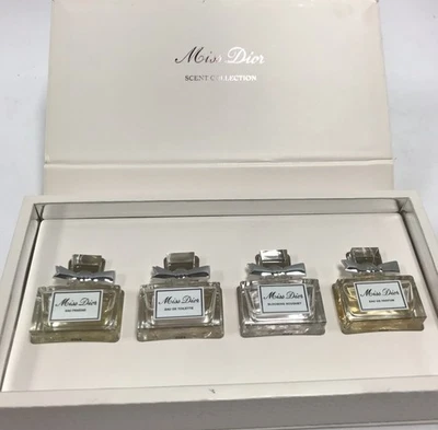 NEW THE SCENTS OF Miss Dior set of 4 5ml Eau de Parfum toilette w/BOX HW1 - Image 1 of 4