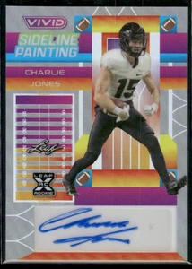 2023 Leaf Vivid #BA-CJ1 Charlie Jones Autographs Crystal Gray #/9 - Picture 1 of 2