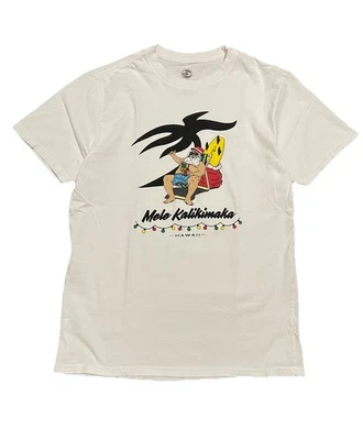 HONOLUA Surf Company Santa Mele Kalikimaka Hawaii White T-Shirt Holiday Men’s M — 第 1/4 张图片