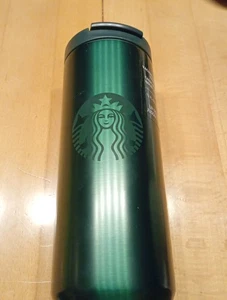 Starbucks Tumbler Thermobecher Edelstahl grün mit Logo 12oz  - Bild 1 von 11