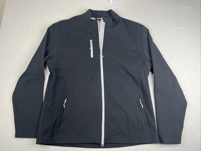 Johnnie-O The Fade Prep-Formance Wind Full Zip Jacket Men's Large Black - Image 1 of 4