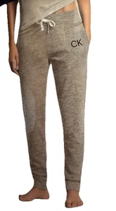 Pack de 2 joggers pequeños de felpa francesa icónicos con logotipo CK de Calvin Klein para mujer. ¡Nuevo! - Imagen 1 de 4