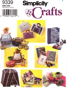 Book, Bird Cage & Sewing Machine Covers Simplicity 9339 Uncut Sewing Pattern - Picture 1 of 3
