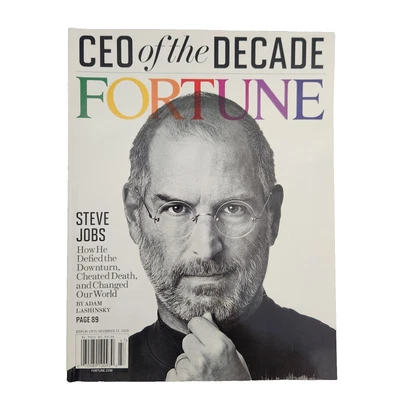 Fortune Magazine Steve Jobs Cover CEO of the Decade No Label November 23, 2009 - Image 1 of 4