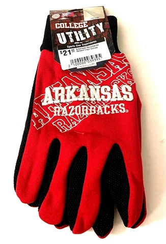 ARKANSAS RAZORBACKS RAISED LOGO GLOVES Cover