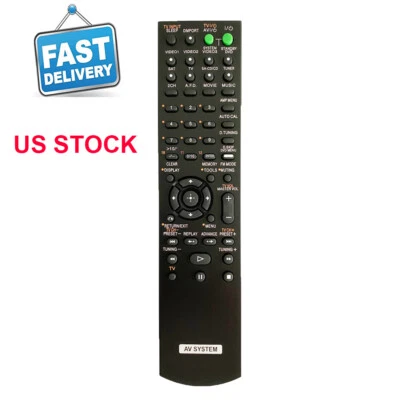 US Remote Control For Sony STRK660P STR-K660P STR-DE495 Audio Video AV Receiver - Image 1 of 2