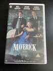Maverick (VHS) Big Box 1994 Mel Gibson, Jodie Foster, James Garner Movie