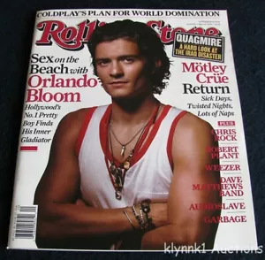 Rolling Stone Magazine Orlando Bloom issue #974 May 2005 Motley Crue Audioslave - Picture 1 of 6