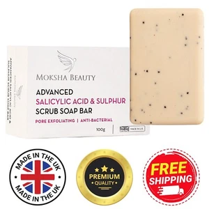Sulphur Soap for Acne - Best Antibacterial Soap For Mites, Scabies, Anti-Blemish - Picture 1 of 10
