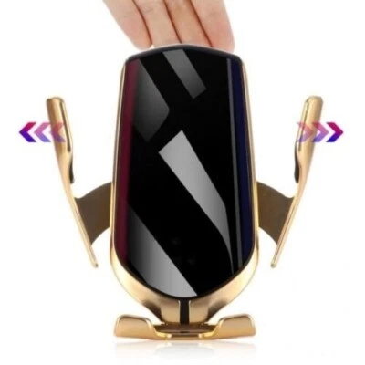 CARICABATTERIA AUTO WIFI WIRELESS SUPPORTO CELLULARE RICARICA VELOCE AUTOMATICO - Immagine 1 di 4