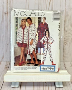 McCall's 7970 Sewing Pattern Y S-L Missses Men Lanz of Salzburg Pajamas Robe NEW - Picture 1 of 2