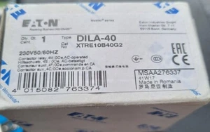 EATON DILA-40 XTRE10B40G2 CONTACTOR RELAY (IN31S2) - Bild 1 von 1