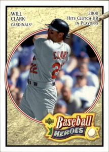 2005 Upper Deck Baseball Heroes #94 Will Clark St. Louis Cardinals - Picture 1 of 2
