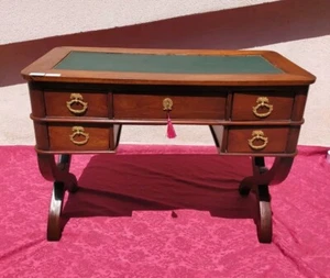  Bureau en acajou d'époque Restauration  XIX siècle . - Picture 1 of 21