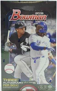 2019 BOWMAN BASEBALL FACTORY SEALED JUMBO BOX - 3 AUTOS PER BOX! - Picture 1 of 2