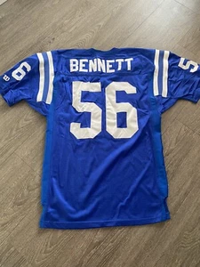 1994 Tony Bennett Indianapolis Colts Game Worn Jersey NFL 75 Patch & Year Tag - Picture 1 of 8