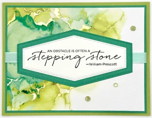 Stampin' Up! Stepping Stone Quote Inspirational Card w/Env ALL CARDS SHIP $4.95  - Picture 1 of 3