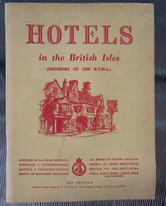 HOTELS in the BRITISH ISLES 1951, Guide Book MAP - Great Britain, No. Ireland  - Picture 1 of 9