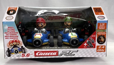Super Mario & Luigi Carrera Mario Kart RC Car Combo1:18 Scale Up to 5.6 MPH - Image 1 of 4