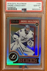 2014 OPC Platinum #166 Andrei Vasilevskiy Rainbow RC Rookie PSA 10 Gem Mint - Picture 1 of 2