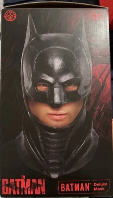 Batman Deluxe Latex Overhead Adult Mask 2022 Pattinson DC Comic WBEI s22 - Image 1 of 3