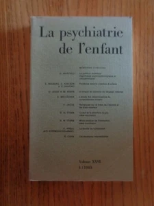 La psychiatrie de l'enfant / mémoires cliniques - Volume XXVI - 1/ 1993 - PUF - Bild 1 von 1