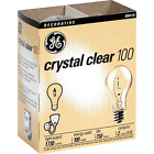 GE Crystal Clear 100 Watt NOT LED A19 Soft White Light Bulbs Lamp - 2 Pack