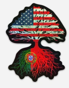 Portuguese Holographic Flag Sticker Decal Vinyl country pride - Picture 1 of 1