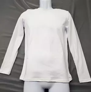 CL Convallaria Mens Thermal Shirt Long Sleeve Tops Fleece Athletic M White - Picture 1 of 10