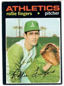 ROLLIE FINGERS ~ OAKLAND ATHLETICS ~ 1971 TOPPS BASEBALL CARD #384 ~ EXCELLENT - Picture 1 of 2