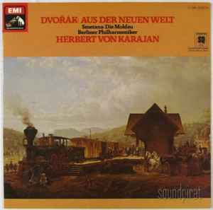 KARAJAN DVORAK SYMPHONY NO.5 NEW WORLD EMI ED.1 GERMAN QUADRAPHONIC SQ LP NM - Picture 1 of 3