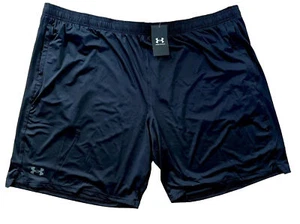 Under Armour Men's UA Workout Casual Shorts Black BIG & TALL LOOSE Pockets- 5XL - Picture 1 of 9
