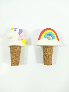 Porcelain Unicorn Wine Stoppers - Picture 1 of 1
