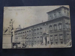 ***ROM - KÖNIGSPALAST *** BRIEFMARKEN KÖNIGSHAUS - SIGNATUR MINISTER MATTIOLI (1912) - Bild 1 von 2