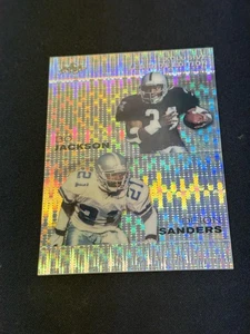 Bo Jackson Deion Sanders 2023 LEAF Metal Duals Silver /25 RC - Picture 1 of 2