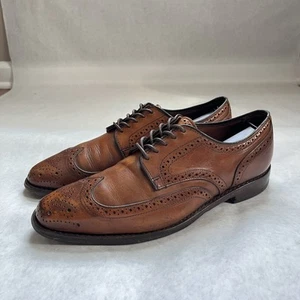 Allen Edmonds Stuttgart walnussbraun Budapester Derby Oxford elegante Schuhe 9 D USA - Bild 1 von 20