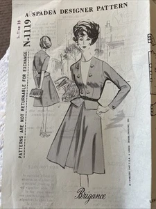 1964 Original Mail Order Pattern Spadea Size 38” Bust Cut Complete - Picture 1 of 12