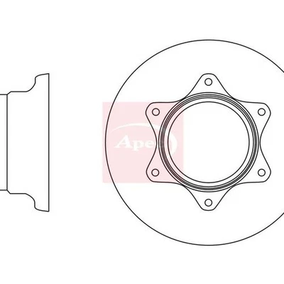 For MERCEDES VARIO 1996 on BRAKE DISC (REAR) (SINGLE) DSK2796 - Image 1 of 4