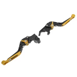 ˜Pair 147mm Motorcycle Folding Short Clutch Brake Lever CNC Aluminum Alloy For - Picture 1 of 23