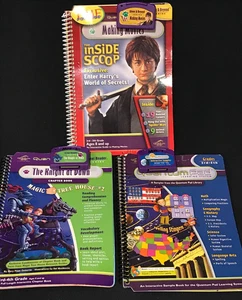 3 Leap Frog Quantum Pad Books/Cartridges Harry Potter; Magic Tree House; Sampler - Picture 1 of 11