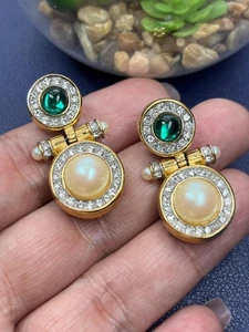 Vintage RICHELIEU articulated drop/post earrings - Picture 1 of 7