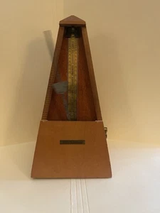 Seth Thomas Wooden Metronome Wind-up Operation No.10 De Maelzel MCM 9" - Picture 1 of 7