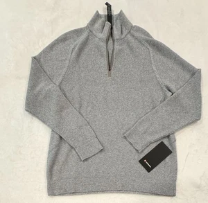Lululemon Textured Knit Half-Zip Sweater Men’s Large GUGG Gull Gray - Picture 1 of 3