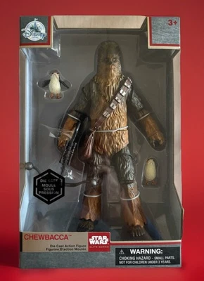 Figura de acción Disney Star Wars Elite Series Chewbacca con porgs Die Cast Foto 1 de 4