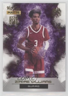 2022 Wild Card Matte SP Exclusive White Background - Purple /10 Ziaire Williams - Image 1 of 2