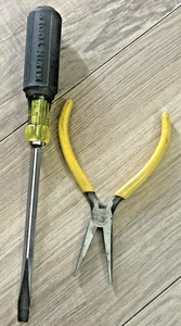 Klein 600-8 3/8" Keystone Tip Screwdriver - 8" Square shank & Needle Nose - Picture 1 of 12