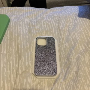 Swarovski High iPhone 14 Pro Max Case, Silver Crystal Smartphone Case - Picture 1 of 3