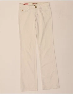 GUESS Womens Bootcut Jeans W26 L33 White Cotton CX08 - Picture 1 of 3