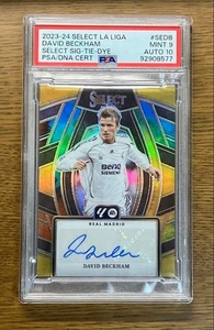2023-24 Panini select La Liga tie-dye David Beckham auto 12/15 Real Madrid - Picture 1 of 2